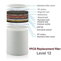 욕실 용 물 샤워 필터 정수기 경수 연화제 염소 제거 목욕 여과, 03 빨간