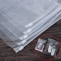 5 개대 투명 투명 지퍼 잠금 자체 인감 보관 가방 플라스틱 방수 패키지 주최자 휴대용 여행 의류 파우치