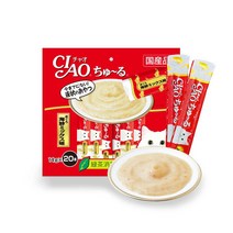 이나바 고양이 챠오 츄르 20P, 참치+해산물, 56g, 1팩