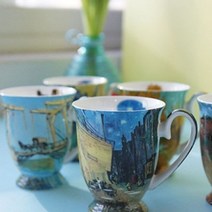 알티피아 빈티지 머그컵 5P 세트 신혼 집들이선물 찻잔 도자기[WB30680], 단일옵션