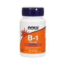 나우푸드 비타민 B1 B군 비군 티아민 HCI, 1개, 비타민B1 100mg 100정