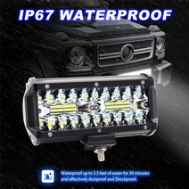 선박용 램프 라이트 7 인치 120W 콤보 Led 바 1 개 스팟 플러드 빔 작업용 운전 오프로드 보트 자동차 트랙터 트럭 4x4 SUV ATV 12V