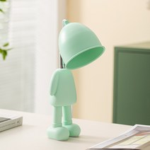 로봇 우주인 캔들워머 + 할로겐 전구 세트스탠드 미니멀 심플 집들이 선물, 민트그린