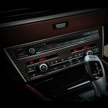 BMW 5시리즈 F10 리얼카본 패널 오디오 공조기 아이드라이브 기어테두리 패널, A TYPE (01. 센터페시아 상단)