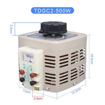 슬라이닥스 전압 변환기 조정기 220v 고출력 도란스, 500W, 포인터 미터 0-250V 조절 가능, 500W