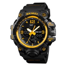 스포츠전자시계 운동 방수 트렌드 손목시계 남자 전기 서브너시계 청소년 많다 기능 디지털 식 특수병과 2289087029, 1155B 골드 중간사이즈 수입 무브