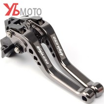오토바이 CNC 브레이크 클러치 레버 가와사키 닌자 650 650R ninja650 액세서리, 06 Short Titanium