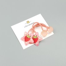 별별 프린팅 방울머리끈(1쌍) 5color 유아 아동머리끈