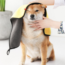 큐들리펫 병아리 목욕 펫타올 강아지 고양이 극세사 수건
