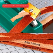 가죽펀칭기 벨트구멍뚫기 수동 조절식 가죽 스플리터 도구 페어링 장치 스키버 필러 알루미늄 DIY 씬 머, 한개옵션0