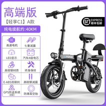 접이식 터보 배달 전동스쿠터 자전거 전기 전기자전거, 48V, 0Ah, 프리미엄 버전 8A 40km