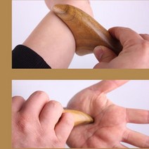 나무 지압기 삼각모양, 2개
