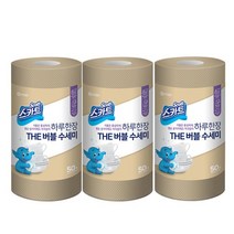 스카트 하루 한 장 The 버블 수세미 50p, 베이지, 3개
