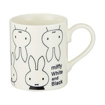 머그컵 미피 얼굴 쌍 마그셋 화이트 블랙 437702, 화이트_발수 머그컵