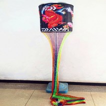 강화 나일론 휴대용 확작및접이식 스테인레스 스틸링 물고기살림망, 45 5m컬러인쇄입천블랙피트보호