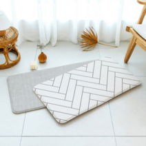 파크론 어반헤링본 소형 주방매트 욕실 현관 씽크대 부엌 발매트 80*44*1.5cm