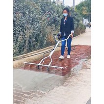바닥물청소기 7홀 노즐 도로 공장 세차 고압 세척 건, 33cm4홀스크러버+50cm포신
