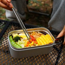 캠핑반합 사각코펠 군용반합 백패킹장비 차박 캠핑조리도구, 2_1000ml