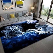동물 그림 모양 귀여운 롤 거실 방 카페트 러그 호랑이 카펫 대형 러그 거실 동물 직사각형