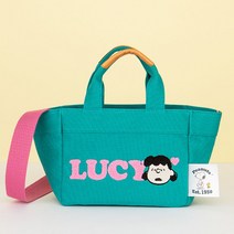 피너츠 쇼퍼백 캔버스 여성 보조가방 스누피 찰리브라운 토트백 필드누피