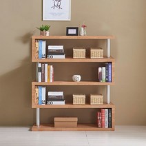 [쿠이]D44 멀티 (ㄹ) 4단 책장 4colors;안방책장_낮은책장~23977EA+V, 서쿠나일2쿠팡2 엘다