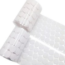 양면 원형 접착 벨크로 찍찍이 테이프 교구 부자재 보슬이 까칠이 암수 세트, 1양면찍찍이10mm-90입