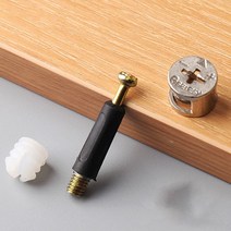 3인 1 나사 가구 커넥터 의류 서랍 수납장 책상 링크 고정 장치 편심 휠 너트 볼트 연결 20개, 한개옵션0