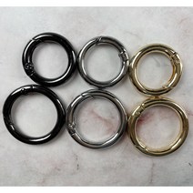 수지네작업실 가방 O링 4개입 오링 연결고리 가방 부자재 내경 2cm 2.5cm, O링 실버