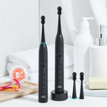 (최신형)스위스 치과특허 투스케어 미백 음파전동칫솔 / 스위스 치과의사 개발 메가스마일