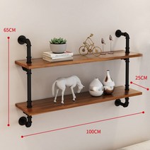 수도관 벽장식장 홈카페 엔틱 벽걸이 벽선반 책장 책선반 레트로, 단일사이즈, 100x25x65