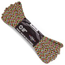 Atwood Rope MFG 550 파라코드 30.5m(100피트) 7가닥 코어 나일론 낙하산 코드 외부 생존 장비 미국산 | 랜야드 팔찌 핸들 랩 키체인 (감염), Recess