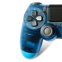 소니 블루투스 컨트롤러 4 프로/슬림/PC/게임 패드/스팀/태블릿 PS4 비디오 게임 콘솔용 조이스틱 ps4 무선, 13 transparent  blue
