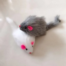 5PCS FALSE 마우스 고양이 애완 동물 장난감 고양이 긴 머리 꼬리 쥐 소리와 함께 부드러운 진짜 토끼 모피 소리 삐걱 거리는 장난감 고양이 개, 1pc random|CHINA