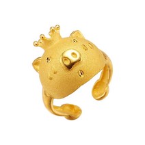 한국금다이아몬드 아기 백일 순금 돌반지 왕관돼지 1.875g 애기 반지