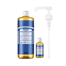 닥터브로너스 캐스틸 솝 950ml+60ml+펌프 세트 12종 택1, 페퍼민트 950ml+60ml+펌프