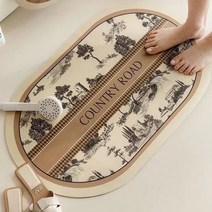 5세대 빨아쓰는 소프트 규조토 발매트 말랑 세척 미끄럼방지 대형 욕실화장실 흡수하족 규조토발매트 베스트12 사은품과 4시출발, 2.소프트 클래식 컨츄리, 1개