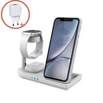 3in1 무선충전기 스마트폰 갤럭시워치5 버즈프로 동시충전 삼성기기, 갤럭시블랙f5+18W충전기