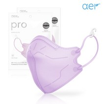 아에르 Pro (프로) 퍼플 10매 100%국산 컬러마스크 개별포장 방진2급, CS-PRO_PUR_L 퍼플 (L) 10매