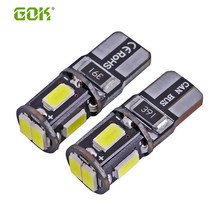 아주 밝은 자동차 자동 전구 인테리어 조명 주차 신호 램프 4 X T10 W5W Led Canbus 194 168 5630 6SMD 번호판