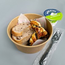 [소행섬] 크라프트 원형 용기 1100cc, 50개입, 1개