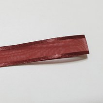 선물포장리본 꽃포장리본 양면 오간디 리본 (폭 6mm 길이90m)(폭 10mm/15mm/25mm/35mm 길이 45mm), 35mm, 21(와인)