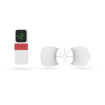 휴대용 저주파 지능 마사지 패치 리모콘 부위 목 어깨 허리 배 손목 집중 진동 미니 부분 안마기, 지능형 마사지 패치+리모콘 (흰색)