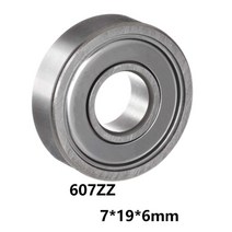 1 개/몫 607zz 깊은 홈 볼 베어링 소형 미니 베어링 607 zz 607zz 7*19*6mm 7*19*6 52100 크롬 강철|Bearings|, 1개