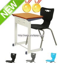 HS하이어락키실버타공1 학원 책걸상세트 학생용책상 학교 학습용 교육 의자 공부방 강의실 수강용 1인용 교실, 라이트블루