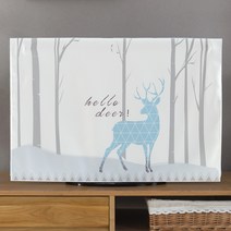 SKANDSALO 패브릭 인테리어 TV 티비 커버 덮개 가리개, 32인치(77*48) + R