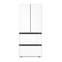 삼성 비스포크 4도어 키친핏 김치냉장고 새틴화이트 RQ42A94L2W6 글라스