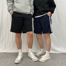 [원트해브] 남녀공용 2선 트레이닝 반바지 M-4XL 빅사이즈