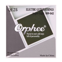 ORPHEE 일렉트릭 기타 현악기 QE 시리즈 니켈 합금 도금 전문 금속 일렉트릭 기타 현악기 악기, QE25