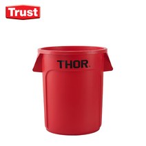 트러스트 Thor 토르 원형 컨테이너 플라스틱 용기 121L(바디만), 빨강