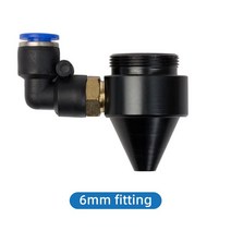 KINDLELASER-CO2 레이저 절단기용 어 노즐 직경 20mm FL38.1mm C 헤드용, [02] 6mm Fitting